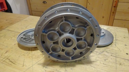 Hinterrad: Nabenkörper - glasperlengestrahlt